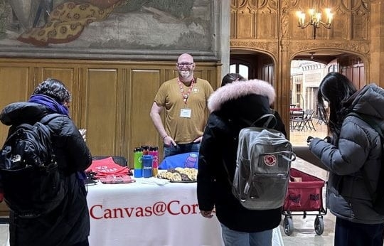 Canvas Course Spotlight Program tabling event